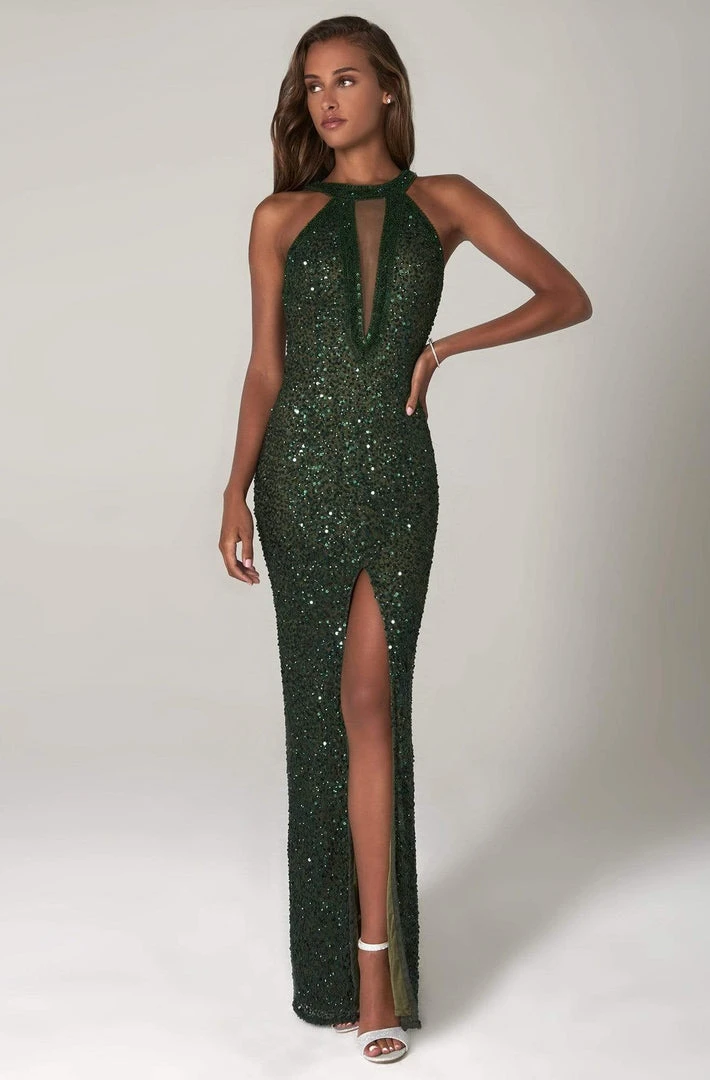 SCALA - 60113 Embellished Jewel Column Dress 5 SCALA - 60113 Embellished Jewel Column Dress