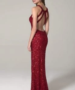 SCALA - 60113 Embellished Jewel Column Dress 17 SCALA - 60113 Embellished Jewel Column Dress