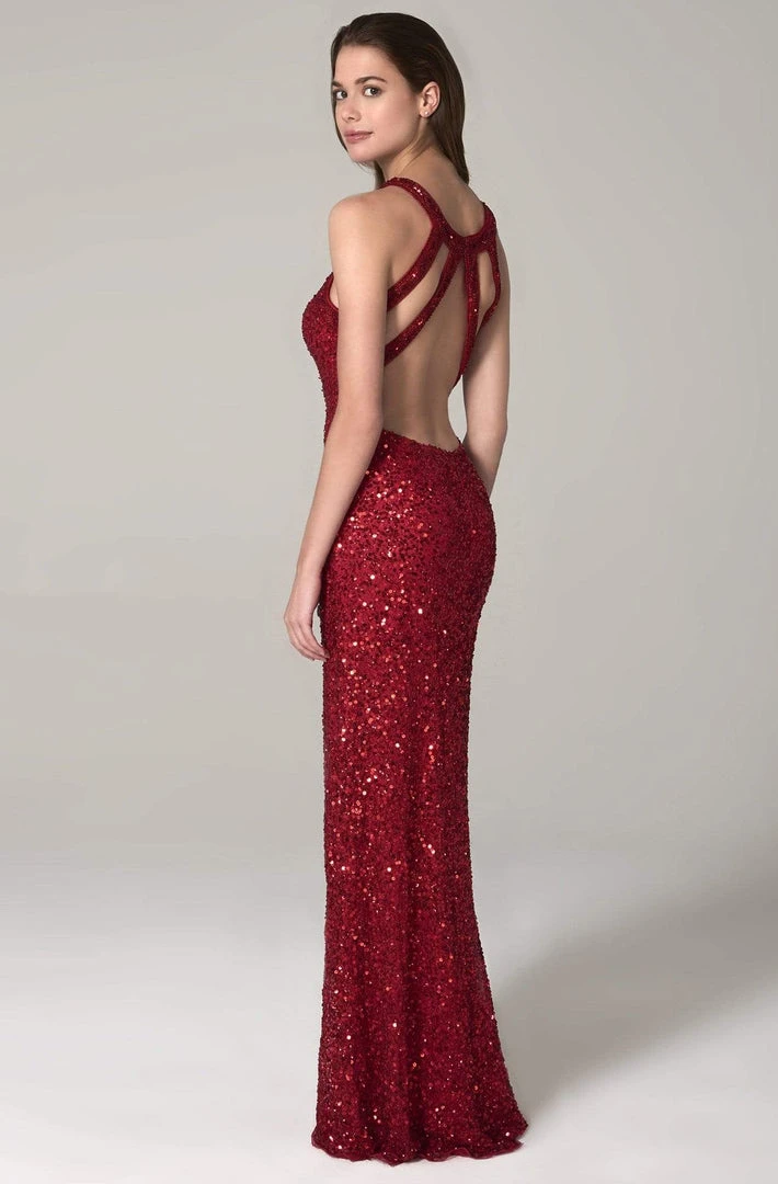 SCALA - 60113 Embellished Jewel Column Dress 10 SCALA - 60113 Embellished Jewel Column Dress