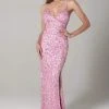 SCALA - 60116 Sequined Long Column Dress