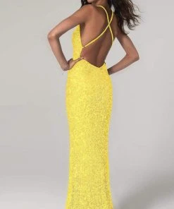 SCALA - 60141 Neon Sequined Column Dress