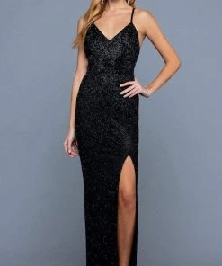 SCALA - 60173 Bugle Beaded Evening Gown 8 SCALA - 60173 Bugle Beaded Evening Gown