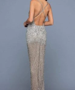 SCALA - 60173 Bugle Beaded Evening Gown 7 SCALA - 60173 Bugle Beaded Evening Gown