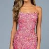 SCALA - 60201 Sequined Scoop Neck Fitted Dress 1 SCALA - 60201 Sequined Scoop Neck Fitted Dress