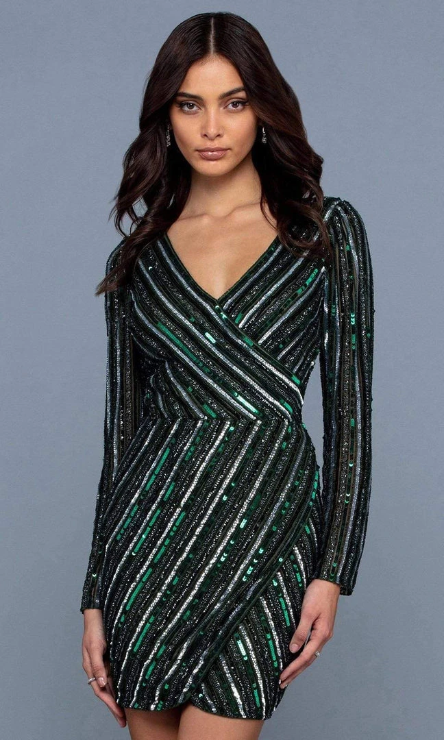 SCALA - 60235 Sequin Showered Cocktail Dress 5 SCALA - 60235 Sequin Showered Cocktail Dress