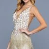 SCALA - 60254 Sequin Fringe Hem Short Dress 1 SCALA - 60254 Sequin Fringe Hem Short Dress