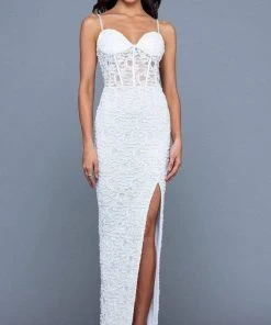SCALA - 60256 Lace Embellished Evening Dress 12 SCALA - 60256 Lace Embellished Evening Dress