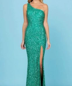 SCALA - 60290 Strappy Back Sequin Gown