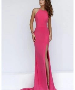 Sherri Hill - 32340 Sexy Winter Formal Jersey High Slit Dress