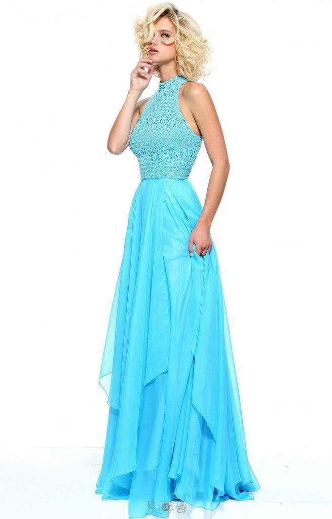 Sherri Hill - 50808 Beaded Halter Neck Chiffon Gown 3 Sherri Hill - 50808 Beaded Halter Neck Chiffon Gown