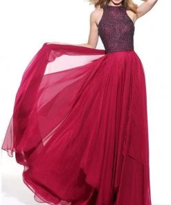 Sherri Hill - 50808 Beaded Halter Neck Chiffon Gown 19 Sherri Hill - 50808 Beaded Halter Neck Chiffon Gown