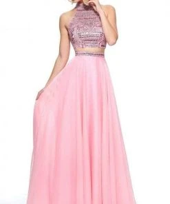 Sherri Hill - 50809 Two Piece Beaded High Neckline Chiffon Dress 17 Sherri Hill - 50809 Two Piece Beaded High Neckline Chiffon Dress