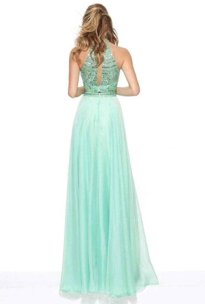 Sherri Hill - 50809 Two Piece Beaded High Neckline Chiffon Dress 4 Sherri Hill - 50809 Two Piece Beaded High Neckline Chiffon Dress