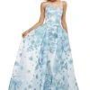 Sherri Hill - 50837 Floral Applique Pageant A Line Dress