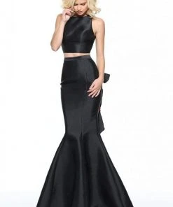 Sherri Hill - 51027 Two Piece Halter Floral Print Mermaid Dress