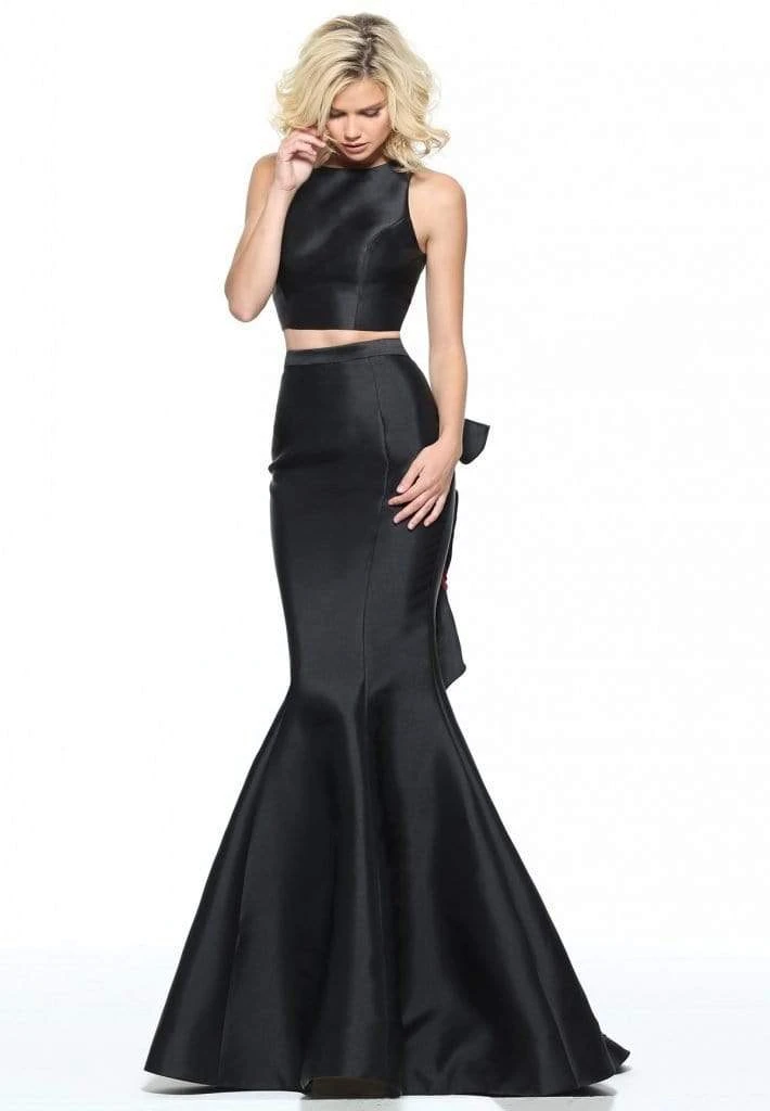 Sherri Hill - 51027 Two Piece Halter Floral Print Mermaid Dress 3 Sherri Hill - 51027 Two Piece Halter Floral Print Mermaid Dress