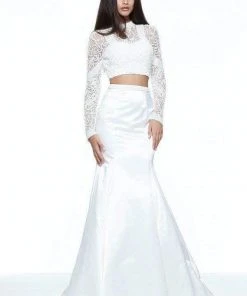 Sherri Hill - 51107 Beaded Two Piece High Neck Winter Formal Dress