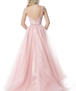 Sherri Hill - 51240 Flower-Appliqued Ballgown With Tulle Overskirt 9 Sherri Hill - 51240 Flower-Appliqued Ballgown With Tulle Overskirt