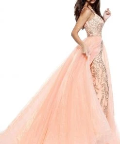 Sherri Hill - 51240 Flower-Appliqued Ballgown With Tulle Overskirt 12 Sherri Hill - 51240 Flower-Appliqued Ballgown With Tulle Overskirt