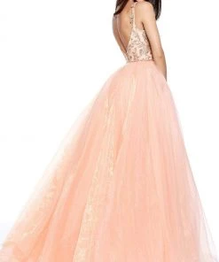 Sherri Hill - 51240 Flower-Appliqued Ballgown With Tulle Overskirt 11 Sherri Hill - 51240 Flower-Appliqued Ballgown With Tulle Overskirt