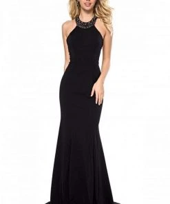 Sherri Hill - 51317 Beaded Halter Mermaid Evening Gown