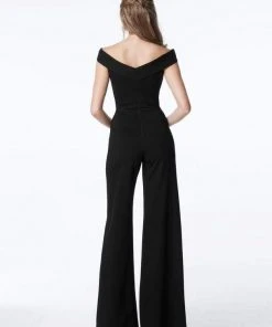 Sherri Hill - 51433 Off-Shoulder Jumpsuit
