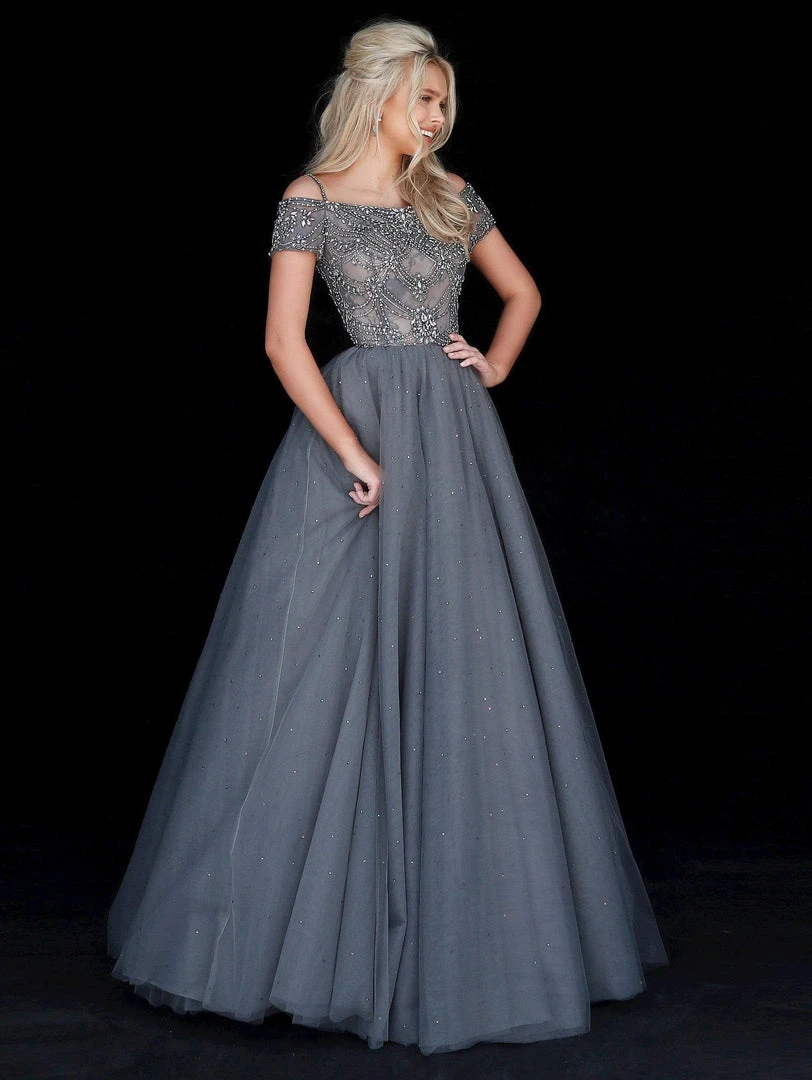Sherri Hill - 51450 Embellished Off-Shoulder Ballgown 7 Sherri Hill - 51450 Embellished Off-Shoulder Ballgown