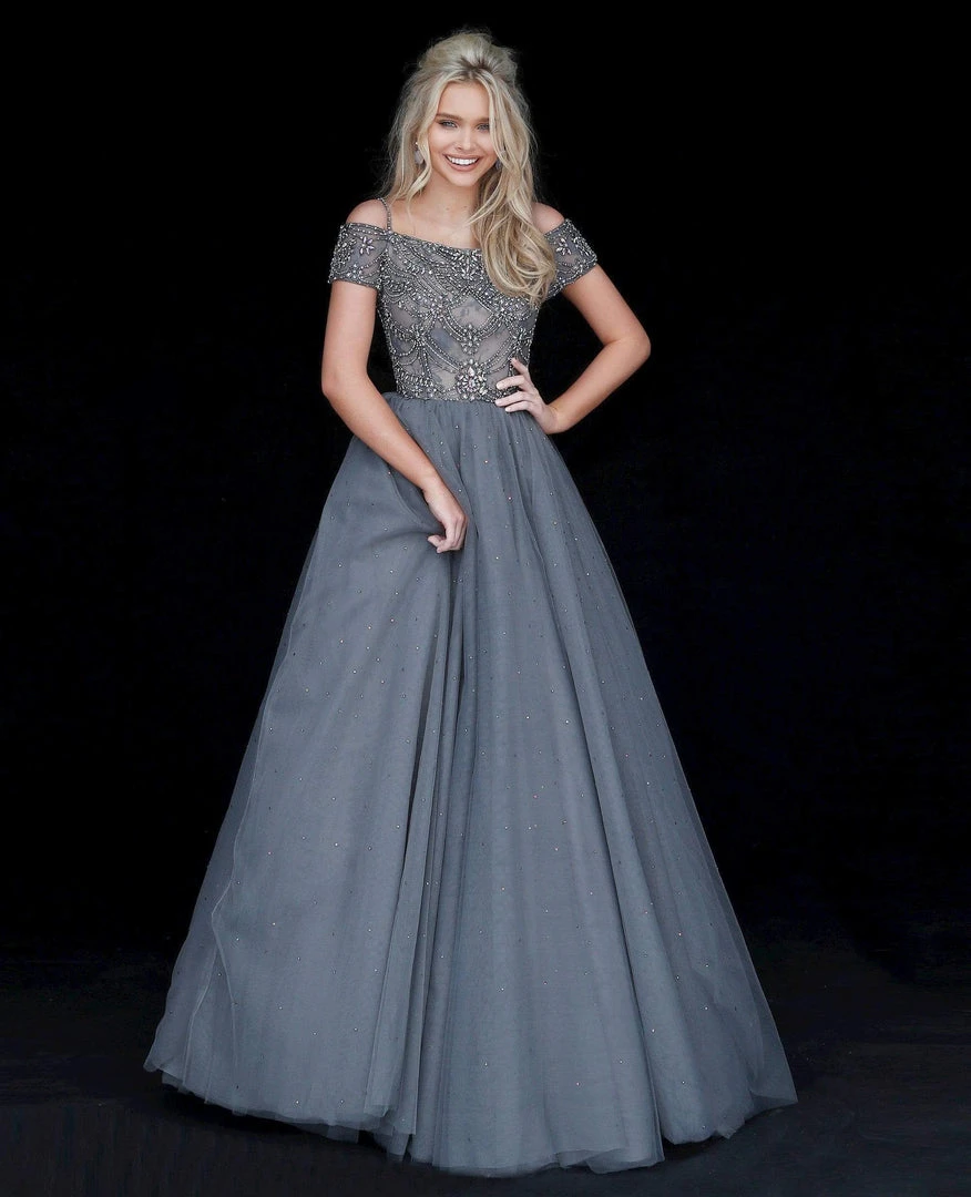 Sherri Hill - 51450 Embellished Off-Shoulder Ballgown 6 Sherri Hill - 51450 Embellished Off-Shoulder Ballgown