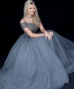 Sherri Hill - 51450 Embellished Off-Shoulder Ballgown 16 Sherri Hill - 51450 Embellished Off-Shoulder Ballgown