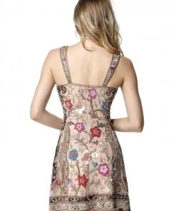 Sherri Hill - 51489 Beaded Floral V-Neck A-Line Dress 12 Sherri Hill - 51489 Beaded Floral V-Neck A-Line Dress