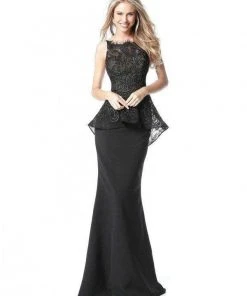Sherri Hill - 51490 Embroidered Bateau Trumpet Dress