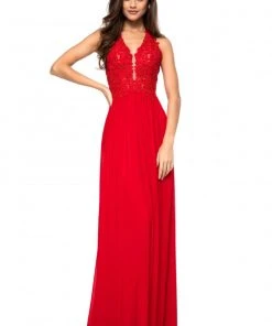 Sherri Hill - 51553 Plunging Halter A Line Evening Dress 12 Sherri Hill - 51553 Plunging Halter A Line Evening Dress