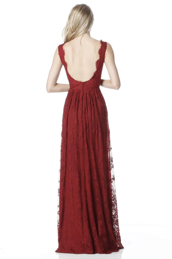 Sherri Hill - 51562 Lace Plunging V-Neck A-Line Dress 4 Sherri Hill - 51562 Lace Plunging V-Neck A-Line Dress