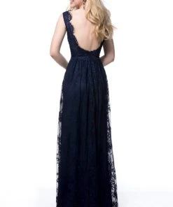 Sherri Hill - 51562 Lace Plunging V-Neck A-Line Dress 13 Sherri Hill - 51562 Lace Plunging V-Neck A-Line Dress