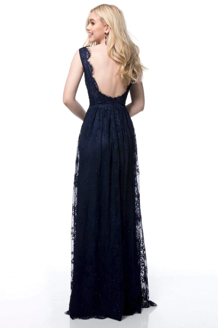 Sherri Hill - 51562 Lace Plunging V-Neck A-Line Dress 7 Sherri Hill - 51562 Lace Plunging V-Neck A-Line Dress