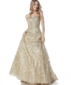 Sherri Hill - 51572 Strapless Sweetheart Lace Evening Dress