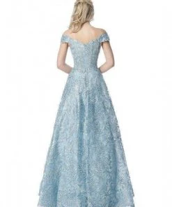 Sherri Hill - 51573 Off-Shoulder Cap Sleeve Lace Long Dress 19 Sherri Hill - 51573 Off-Shoulder Cap Sleeve Lace Long Dress