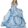 Sherri Hill - 51578 Long Plunging Sweetheart Ruffled Ballgown