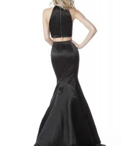 Sherri Hill - 51585 Two Piece Mermaid Dress With Sweep Train