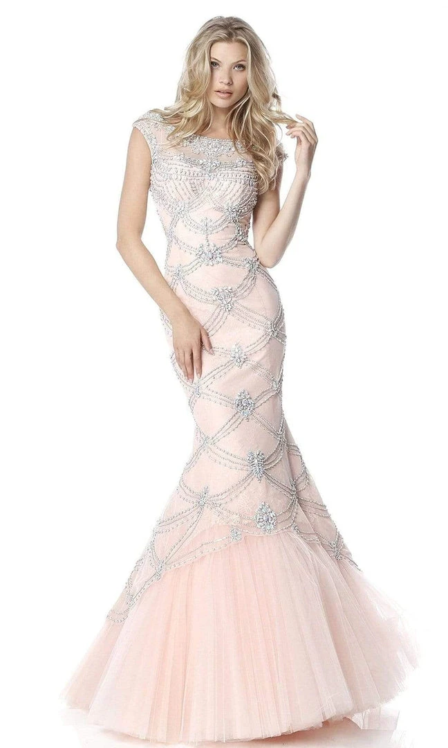 Sherri Hill - 51593 Beaded Lace Bateau Mermaid Dress 3 Sherri Hill - 51593 Beaded Lace Bateau Mermaid Dress