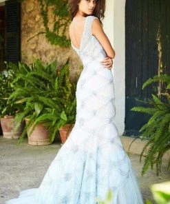 Sherri Hill - 51593 Beaded Lace Bateau Mermaid Dress 16 Sherri Hill - 51593 Beaded Lace Bateau Mermaid Dress