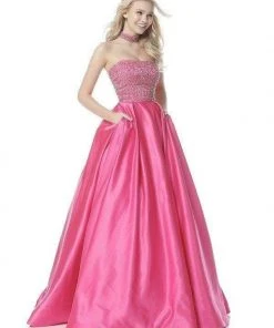 Sherri Hill - 51607 Beaded Taffeta Ballgown With Embellished Choker