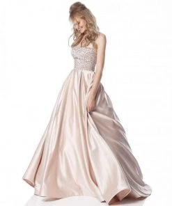 Sherri Hill - 51607 Beaded Taffeta Ballgown With Embellished Choker 14 Sherri Hill - 51607 Beaded Taffeta Ballgown With Embellished Choker