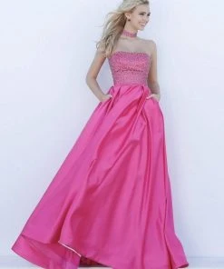 Sherri Hill - 51607 Beaded Taffeta Ballgown With Embellished Choker 10 Sherri Hill - 51607 Beaded Taffeta Ballgown With Embellished Choker