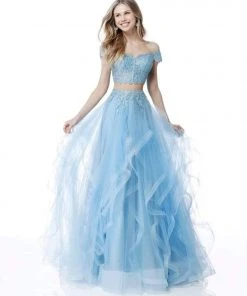 Sherri Hill - 51617 Two Piece Off-Shoulder Tulle Evening Dress 15 Sherri Hill - 51617 Two Piece Off-Shoulder Tulle Evening Dress