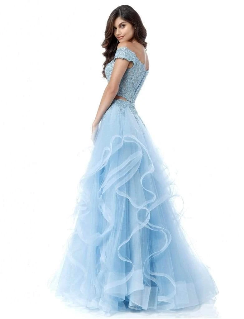Sherri Hill - 51617 Two Piece Off-Shoulder Tulle Evening Dress 4 Sherri Hill - 51617 Two Piece Off-Shoulder Tulle Evening Dress