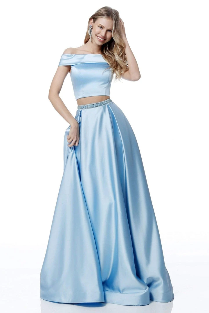 Sherri Hill - 51632 Two Piece Off-Shoulder Satin A-Line Dress 5 Sherri Hill - 51632 Two Piece Off-Shoulder Satin A-Line Dress