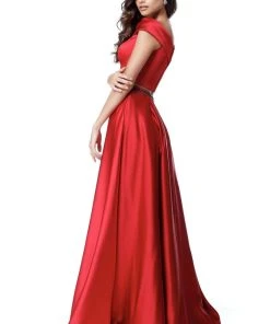 Sherri Hill - 51632 Two Piece Off-Shoulder Satin A-Line Dress 15 Sherri Hill - 51632 Two Piece Off-Shoulder Satin A-Line Dress