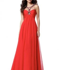 Sherri Hill - 51639 Embellished Strap Sweetheart Neckline Chiffon Gown 12 Sherri Hill - 51639 Embellished Strap Sweetheart Neckline Chiffon Gown