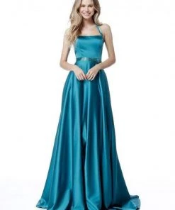 Sherri Hill - 51646 Beaded Ladder Back Halter Long Dress 9 Sherri Hill - 51646 Beaded Ladder Back Halter Long Dress